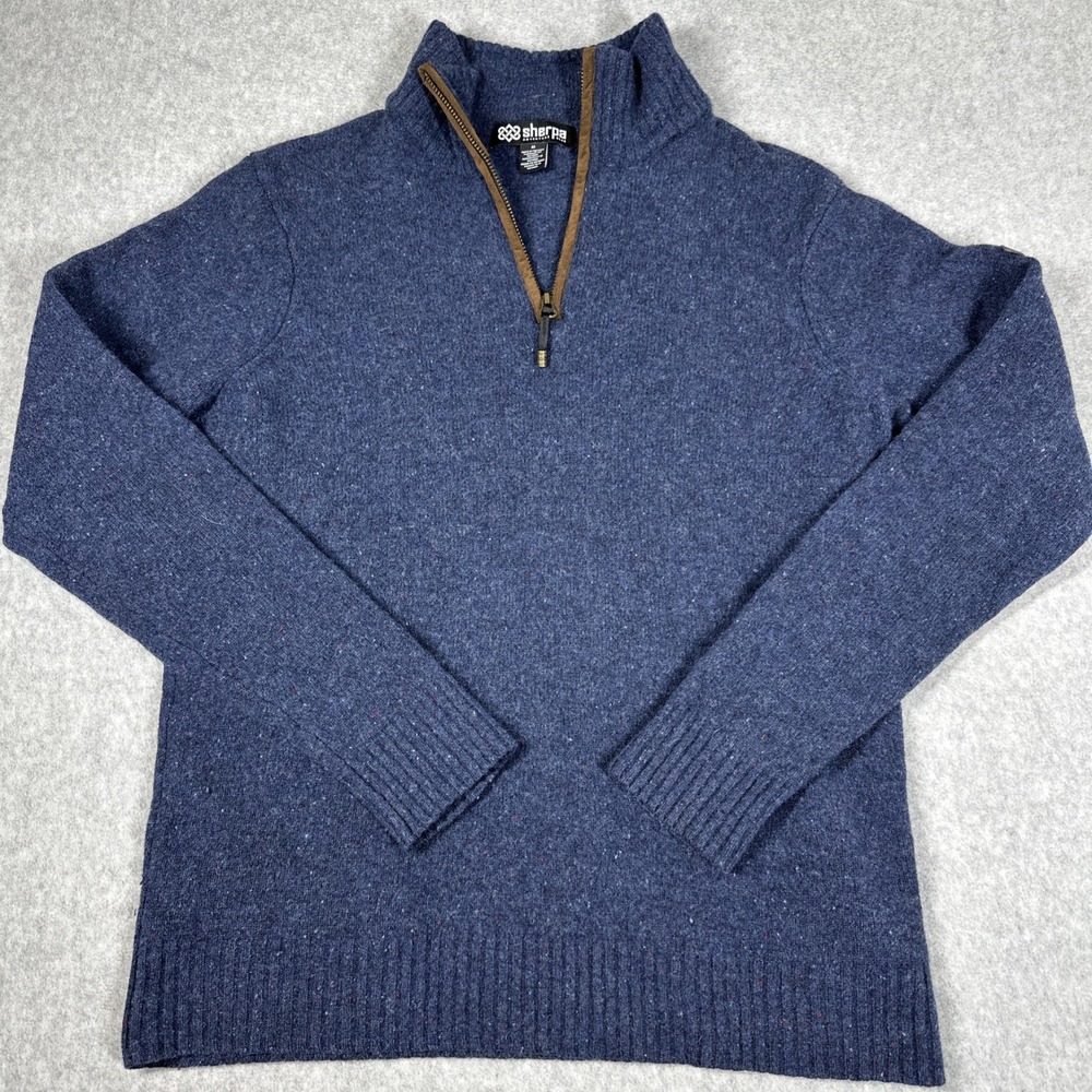 Sherpa Adventure Gear Men's 100% Merino Wool 1/4 Zip Sweater Medium Outdoors